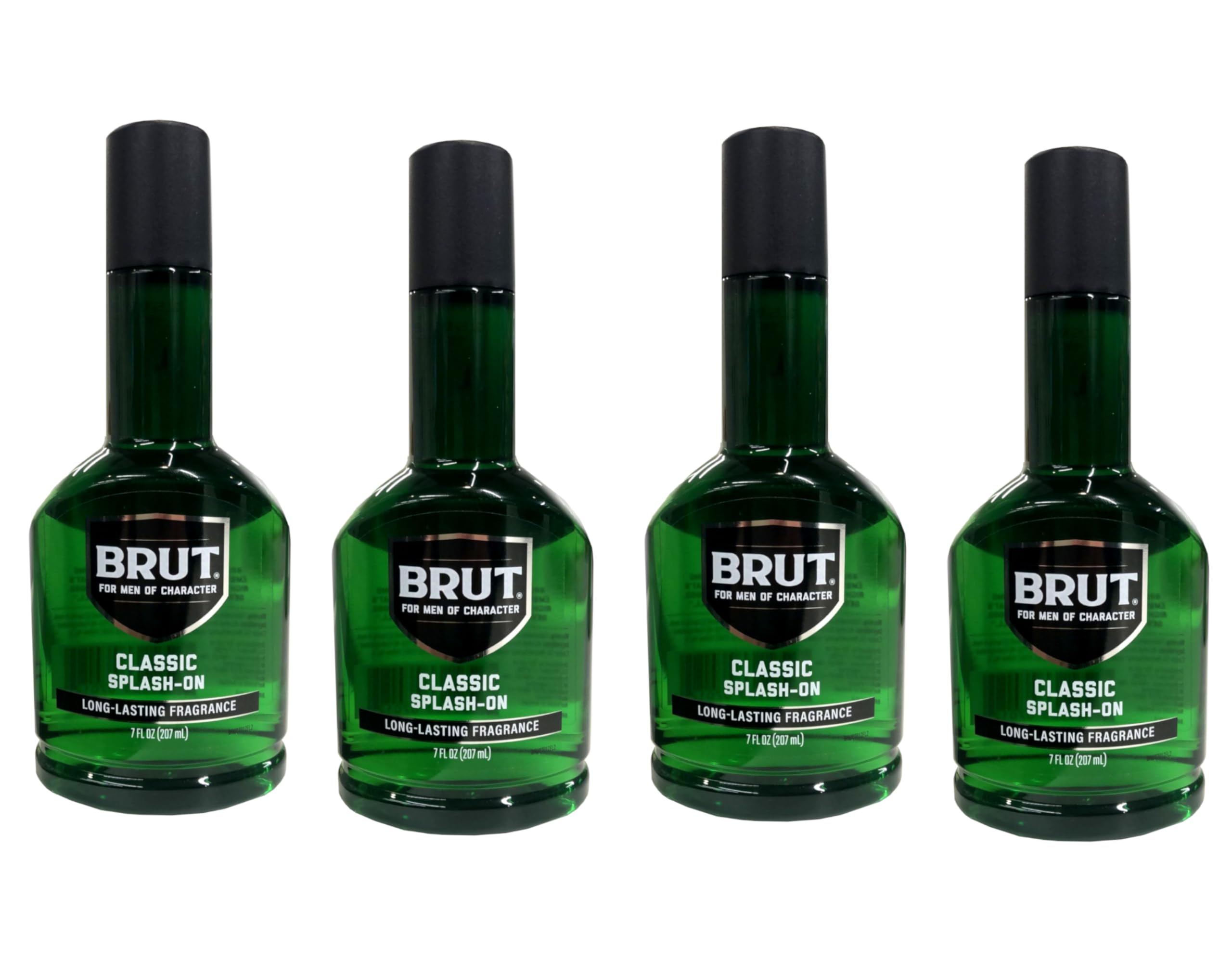 Brut Splash-On Lotion application scene shows easy daily moisturizing.