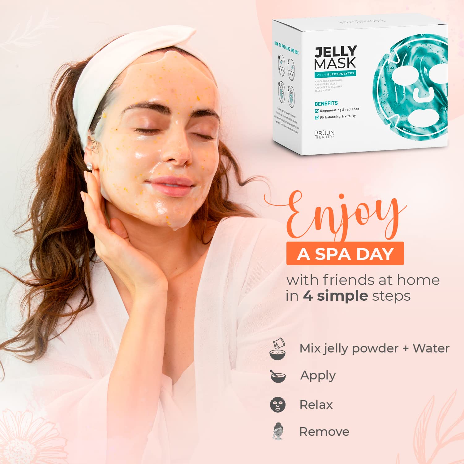 BRÜUN full-body mask suitable for legs and other areas for skin care.