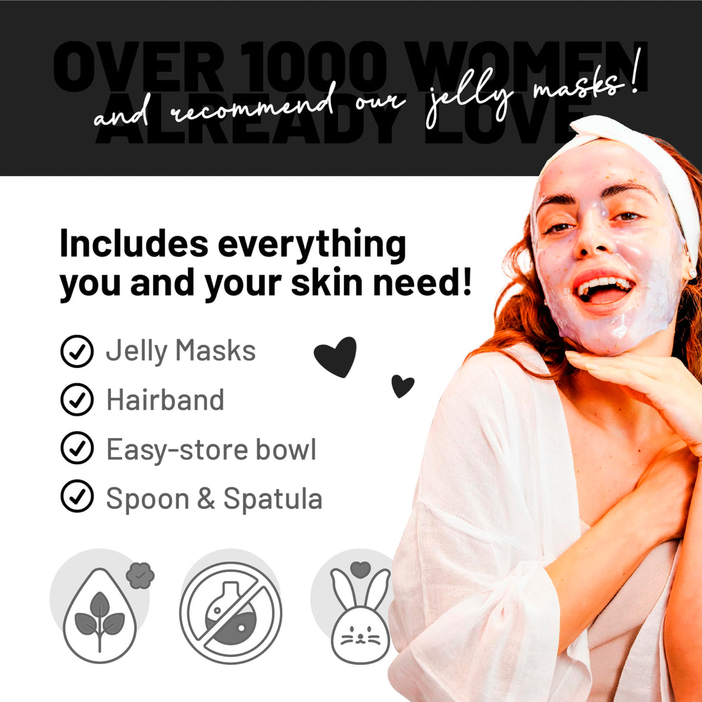 BRÜUN full-body usage demonstrates jelly mask applied to legs or underarms