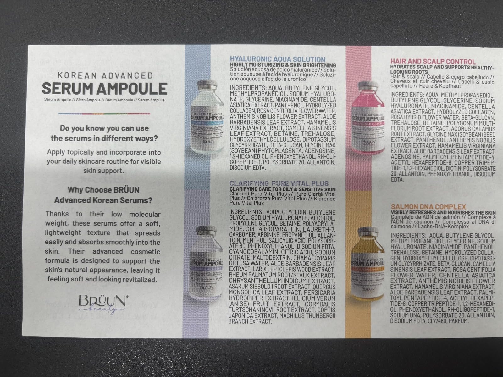 BRÜUN HY cruelty-free badge appealing to ethical skincare shoppers.