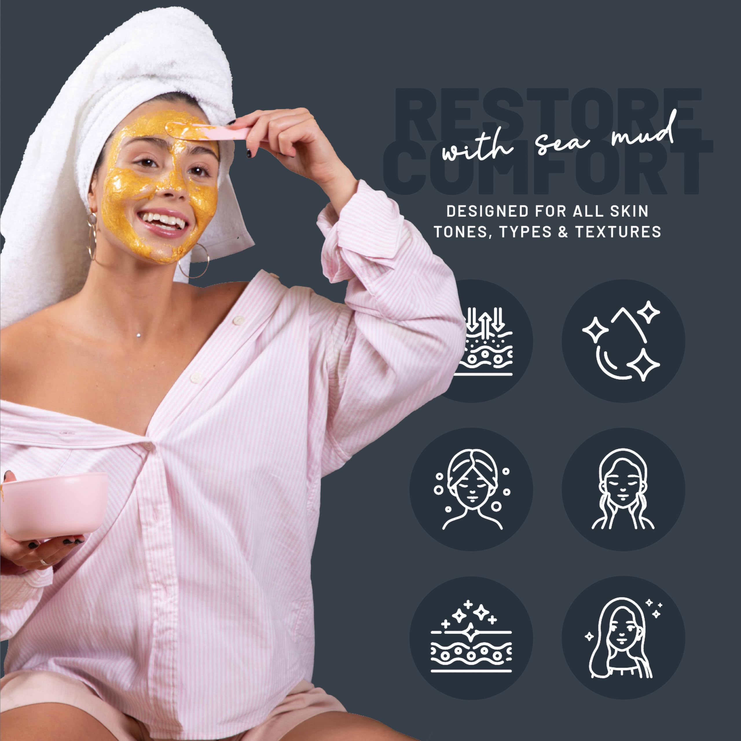 BRÜUN jelly mask jar aftercare with LED compatibility enhances routine.