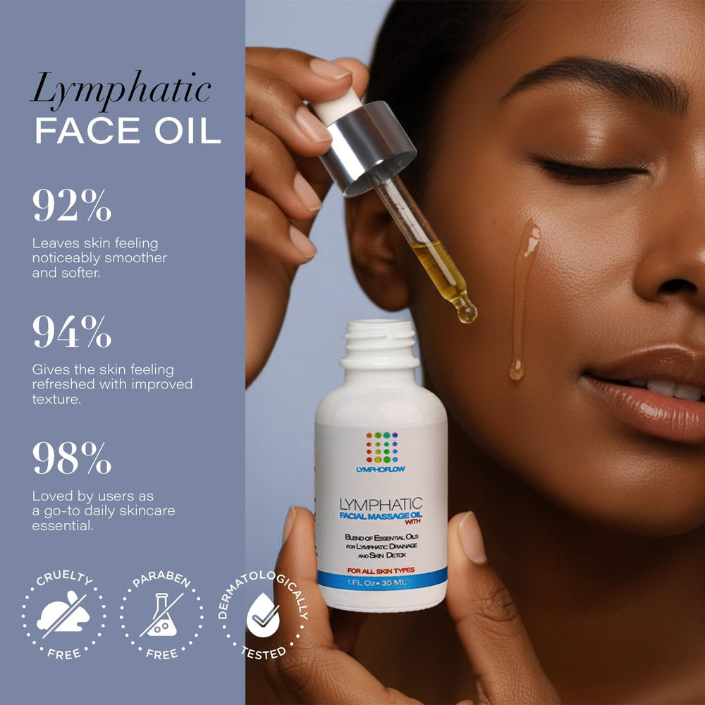 Bruizex gua sha massage with oil enhances lymphatic flow and facial detox.