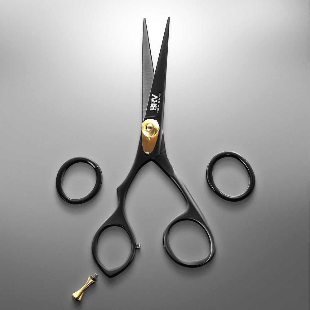 BRV MEN multi purpose grooming scissors handle moustache beard and eyebrows.