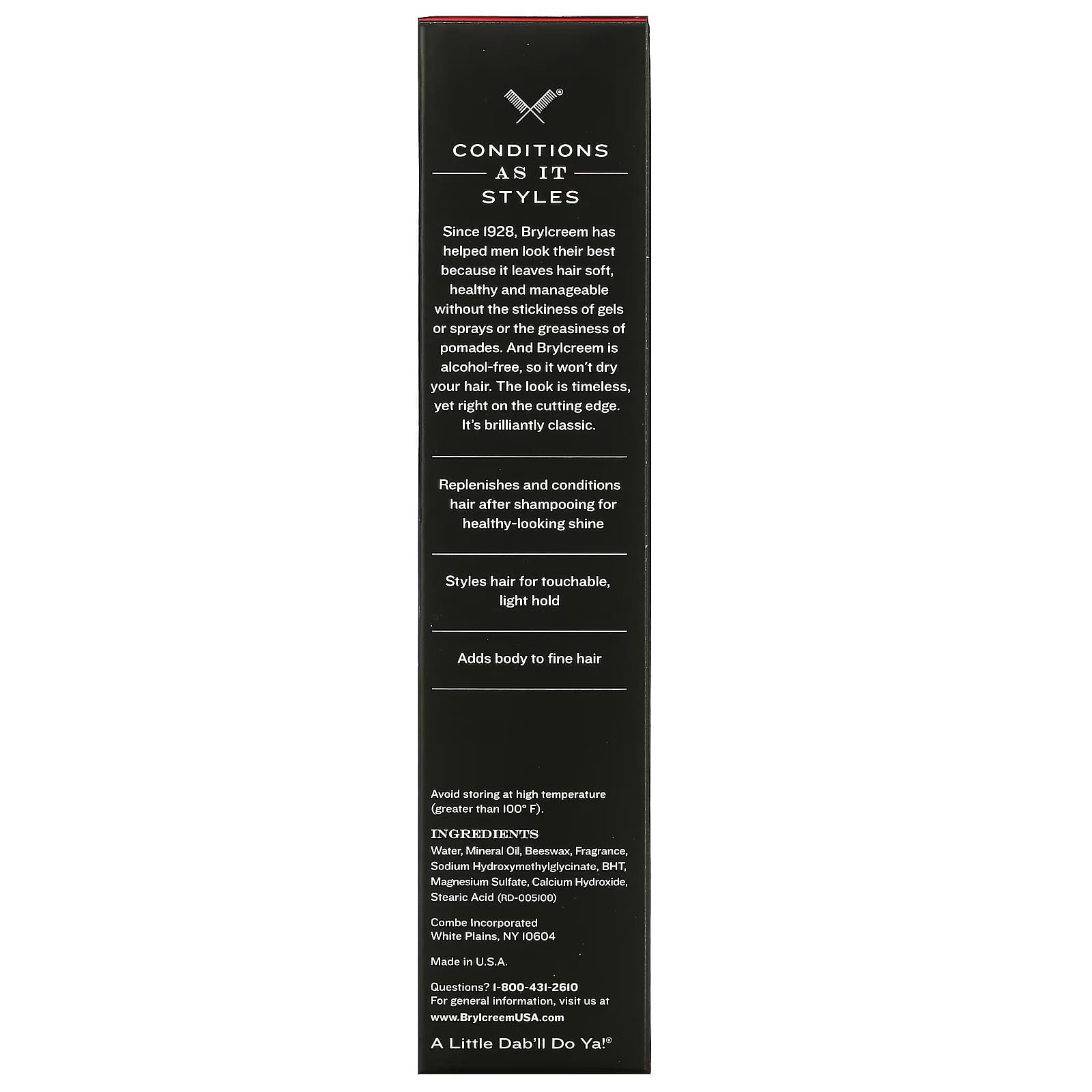 Brylcreem 3-in-1 conditioning detail reveals nourishment