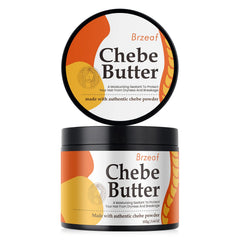 Brzeaf Chebe Butter jar close-up showing creamy moisture for hair.