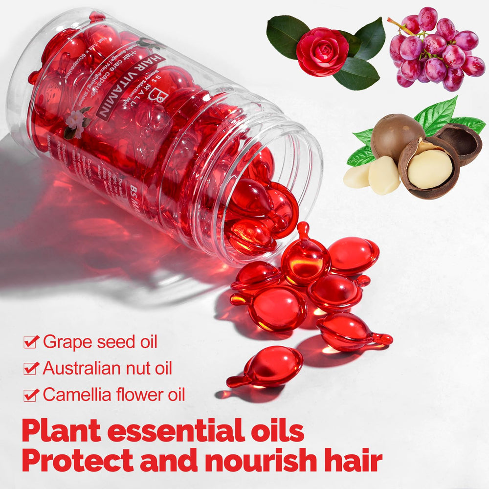 Hands applying BS-MALL serum for instant hydration and easy styling