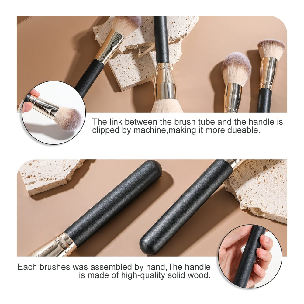 BS-MALL Soft Professional Makeup Brush Set blush brush for natural, buildable color.