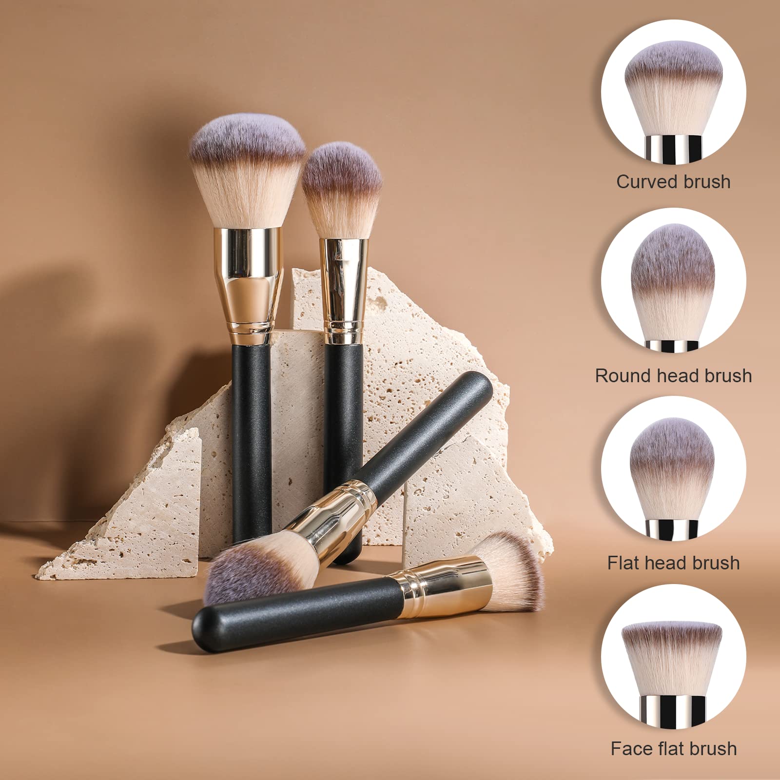 BS-MALL Soft Professional Makeup Brush Set powder brush for even setting.