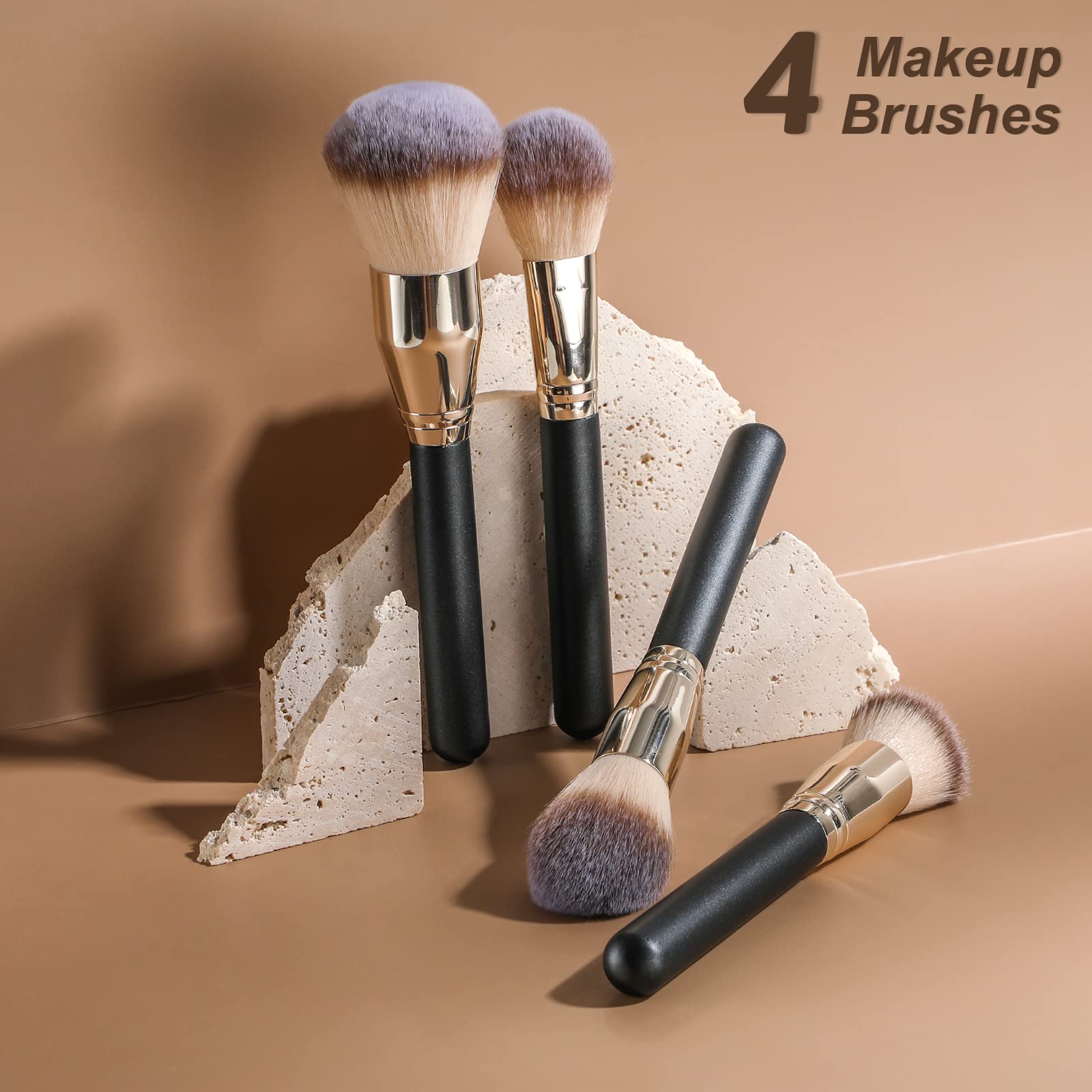 BS-MALL Soft Professional Makeup Brush Set ergonomic handles for comfortable control.