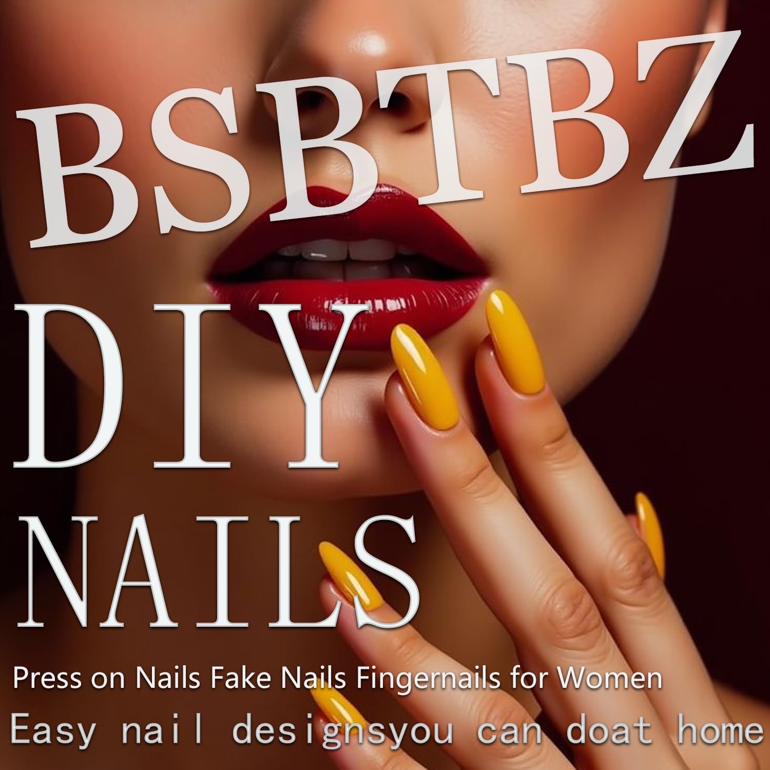 BSBTBZ dinner-party-ready nails elevate your look with glossy finish and floral accents.