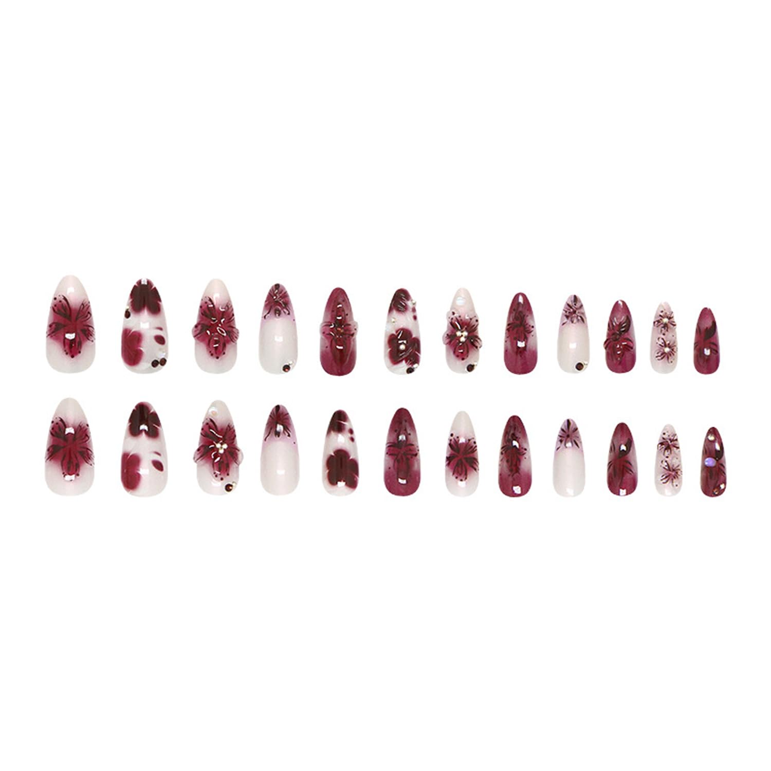 BSBTBZ glue-on nails kit with jelly glue for quick, mess-free application