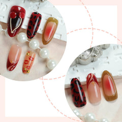 BSBTBZ handmade fake nails almond shape, natural fit for comfortable DIY manicures