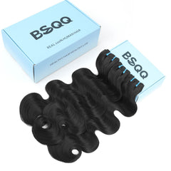 BSQQ 16A body wave bundles weft detail showing durable construction