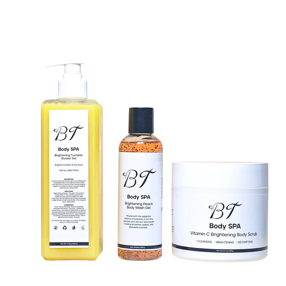 BT Body Spa exfoliating scrub texture close-up for smoother skin.