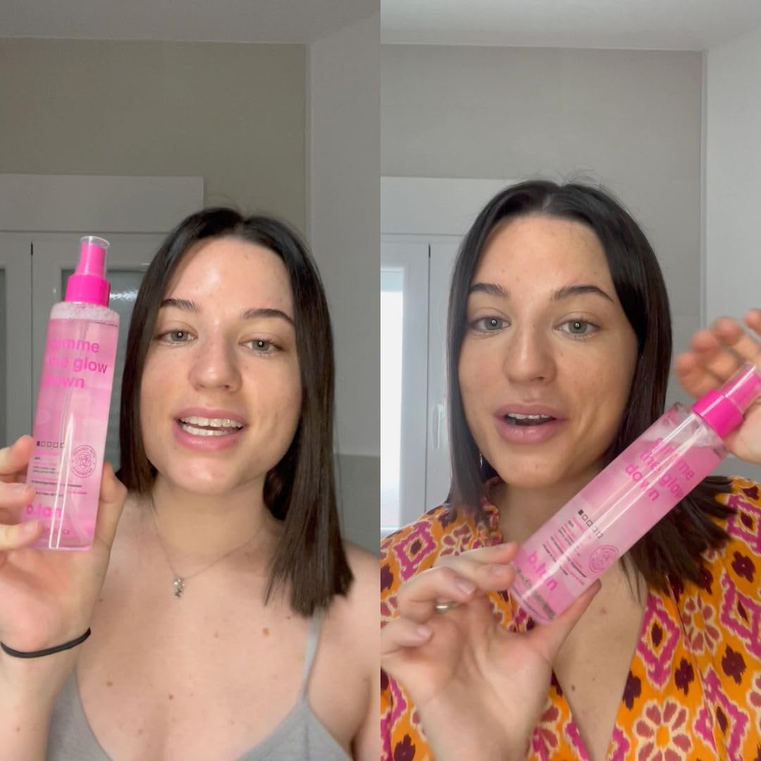 Daily-use spray demonstrates quick, easy routine for glow