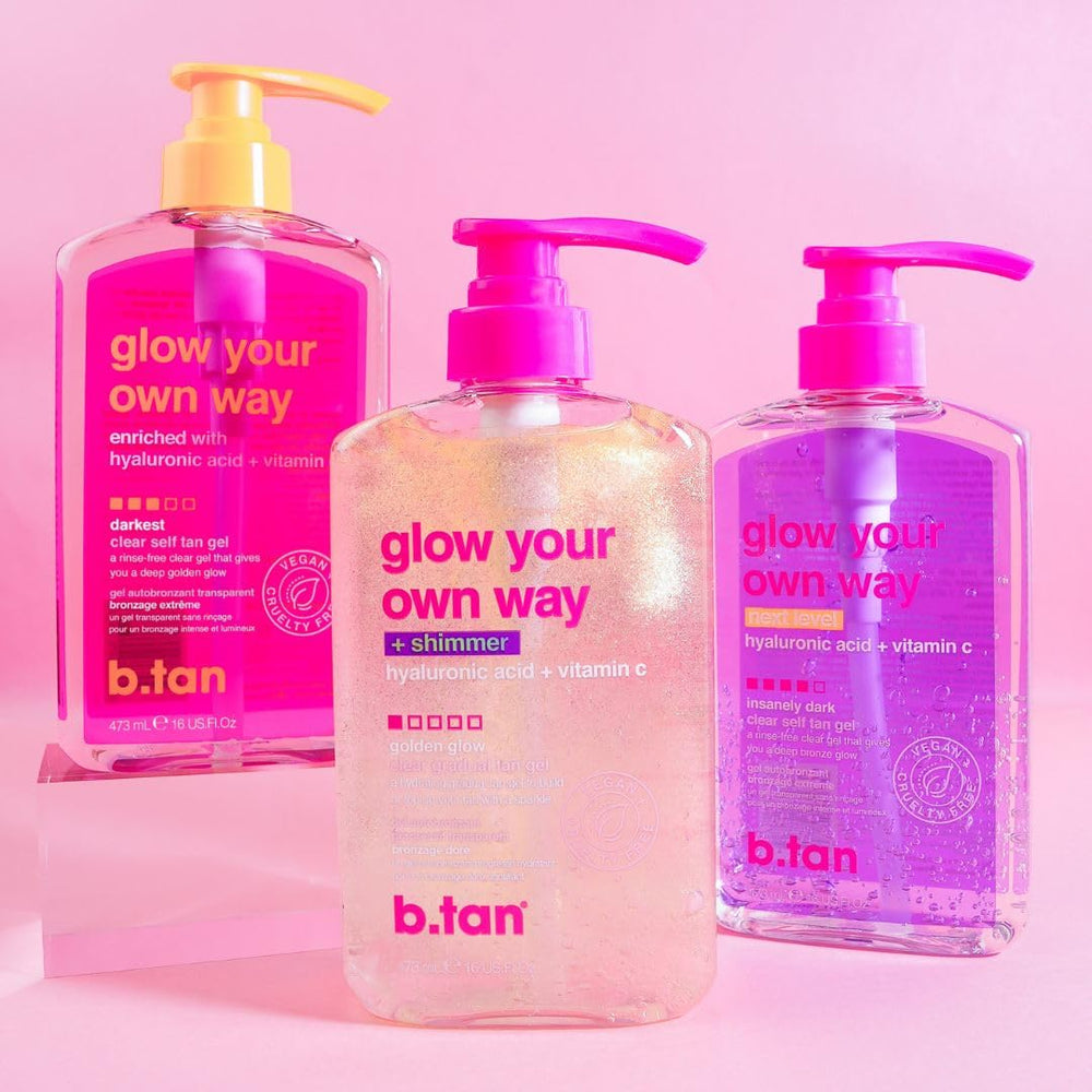B.TAN USA-made label close-up signals quality ingredients.