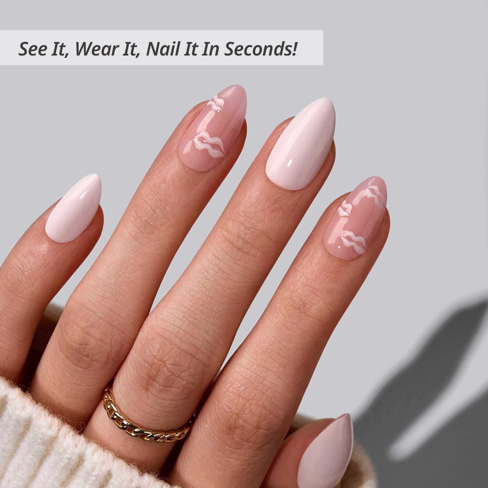 BTArtbox 32-nail all-in-one kit with glue and tabs for a complete DIY manicure