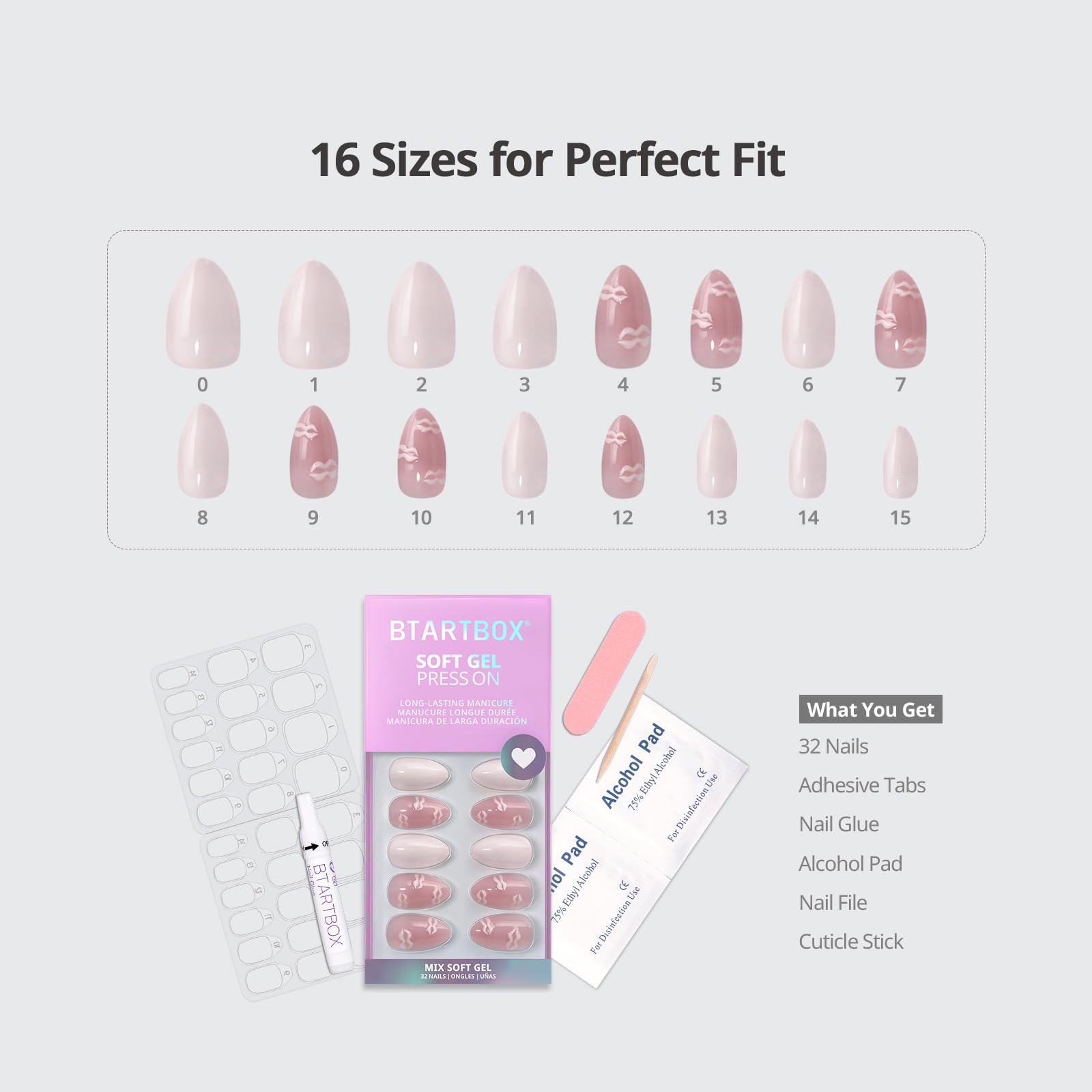 BTArtbox adhesive tabs and glue included in the kit