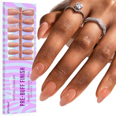 BTArtbox almond medium nail tips for natural extension with precise cuticle fit.