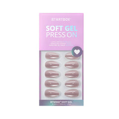 BTArtbox almond nails on finger highlight seamless cuticle line and comfort.