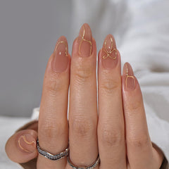BTArtbox Almond Press On Nails 15 sizes for a perfect fit