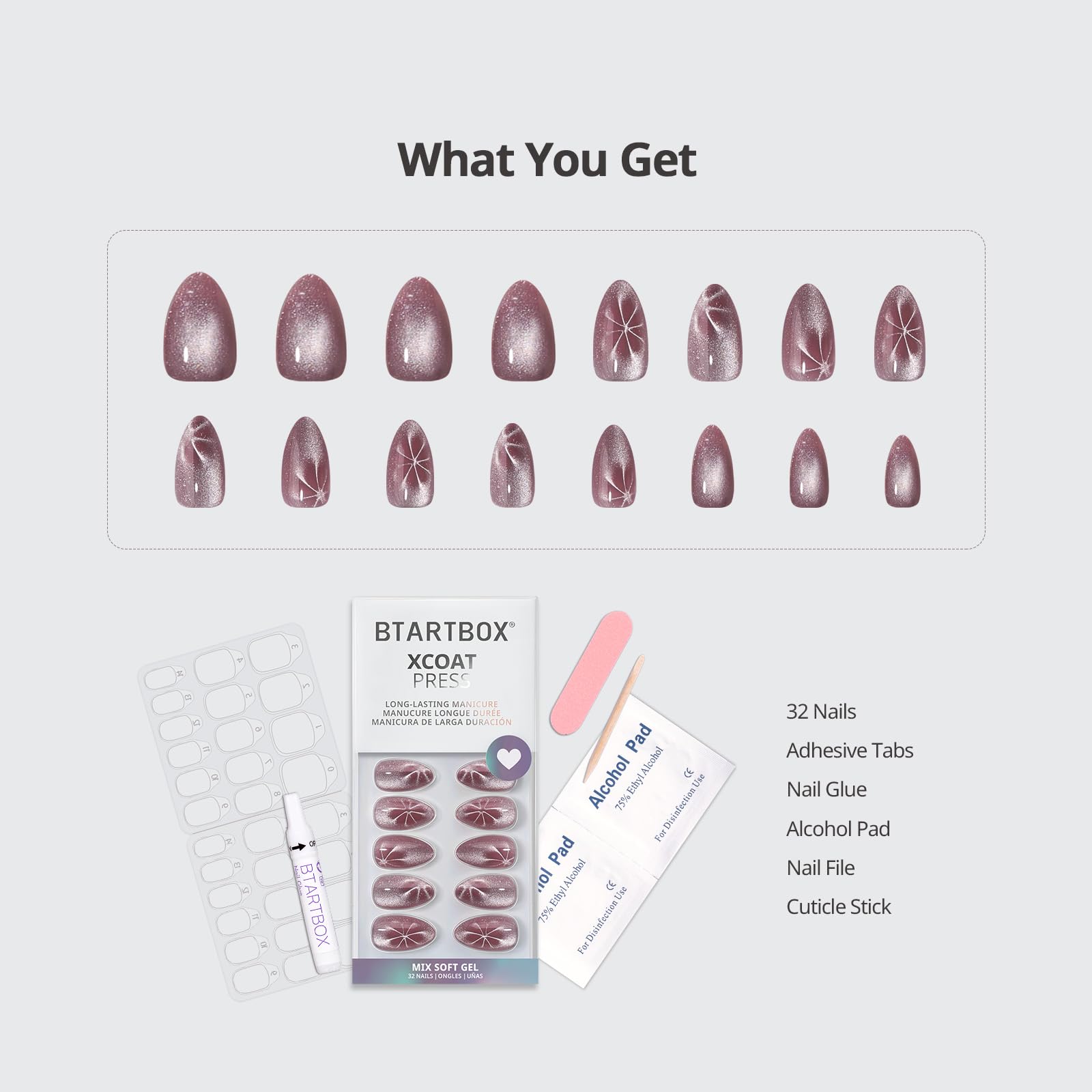 BTArtbox Berry Spark wooden stick for easy nail care preparation