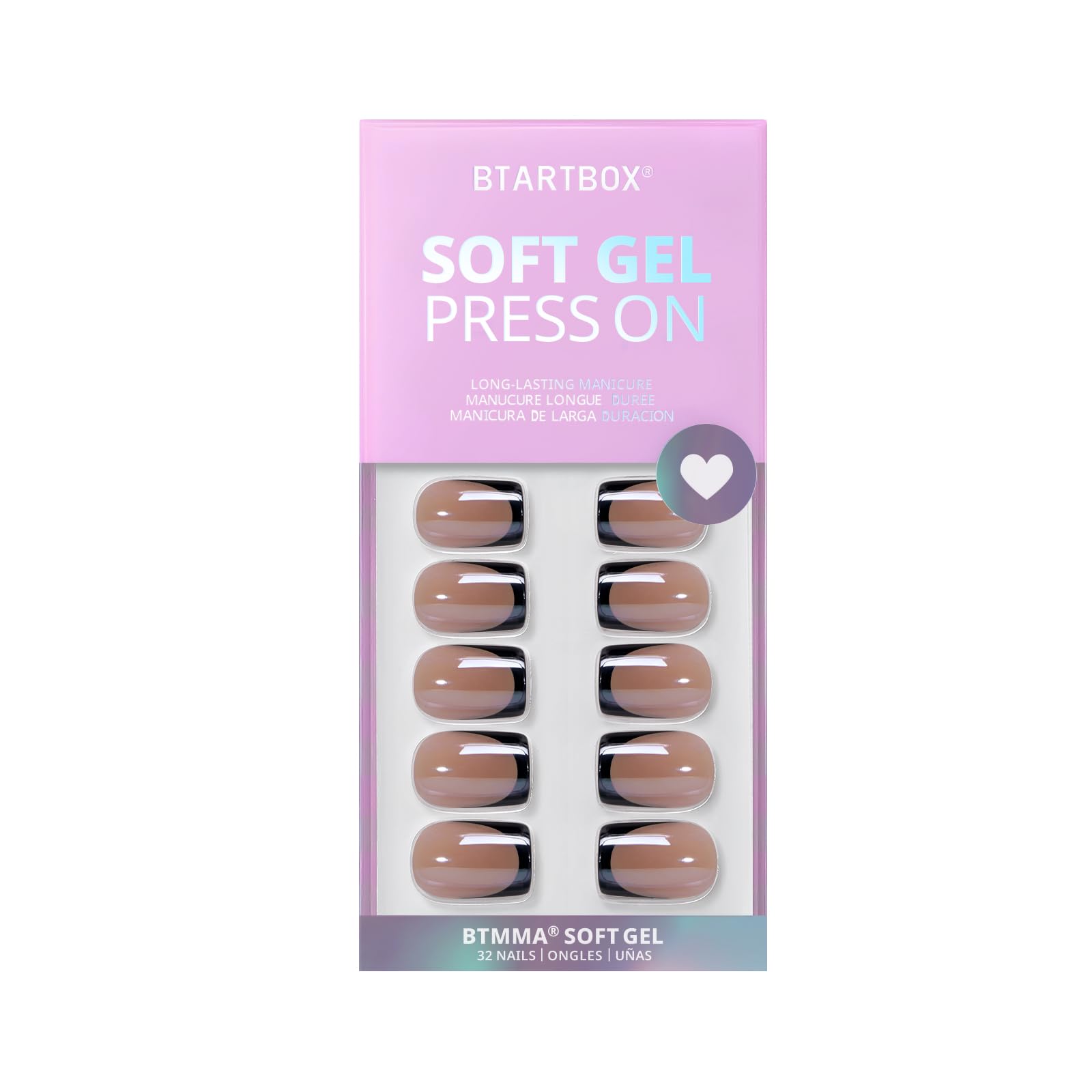 BTArtbox Braveheart nails kit with 15 sizes and storage box for a perfect fit.