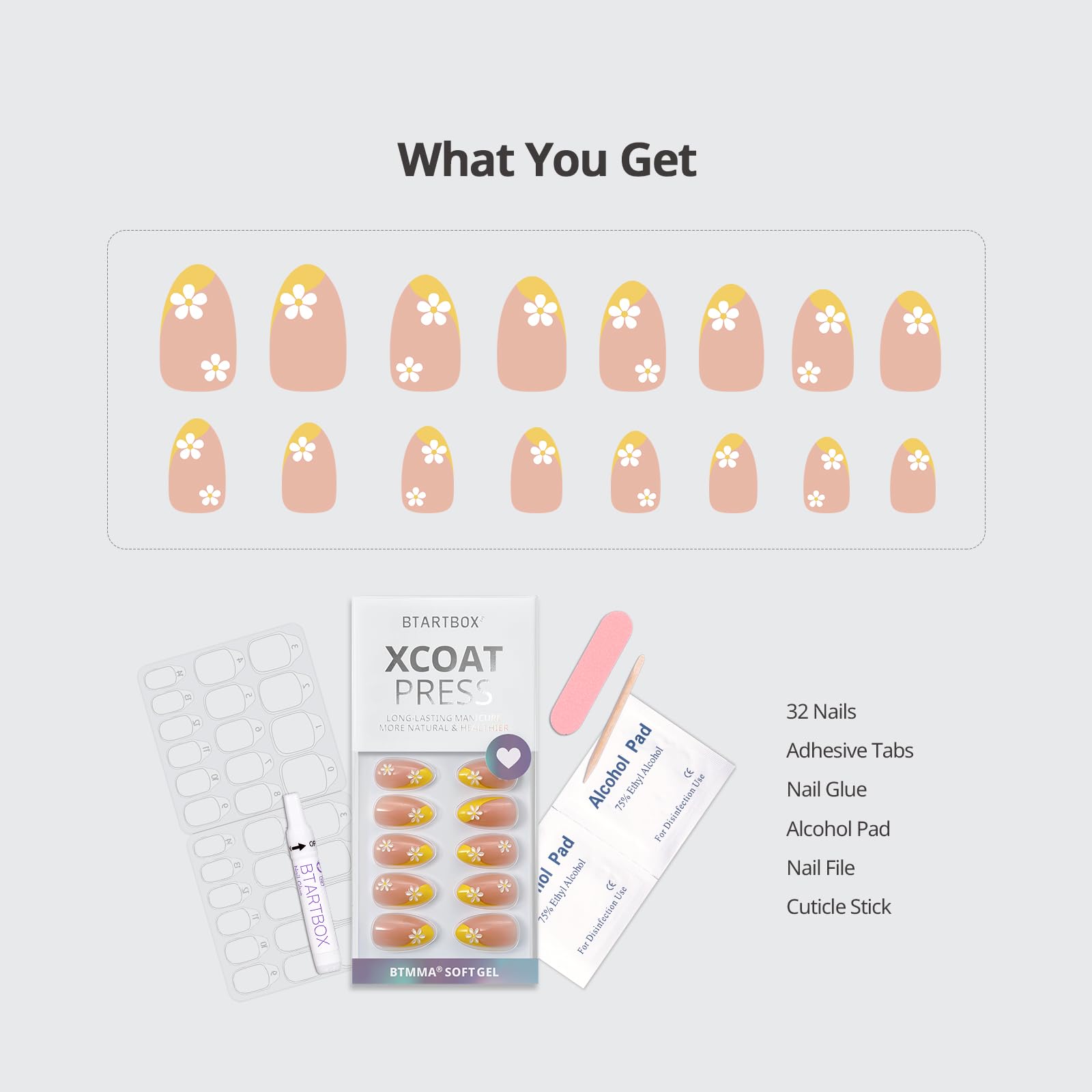 BTArtbox Daisy soft gel material close-up showing flexible shine