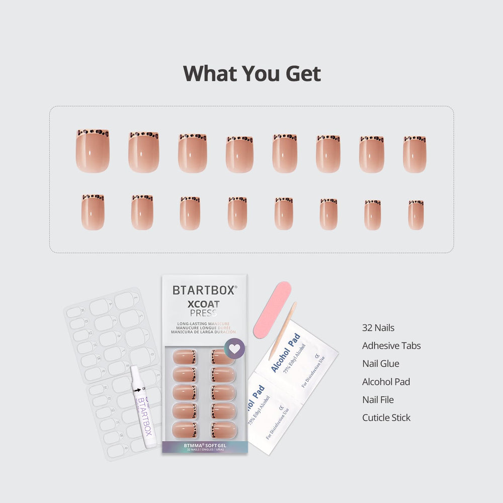 BTArtbox Dangerous Game nails kit contents including 32 nails and glue