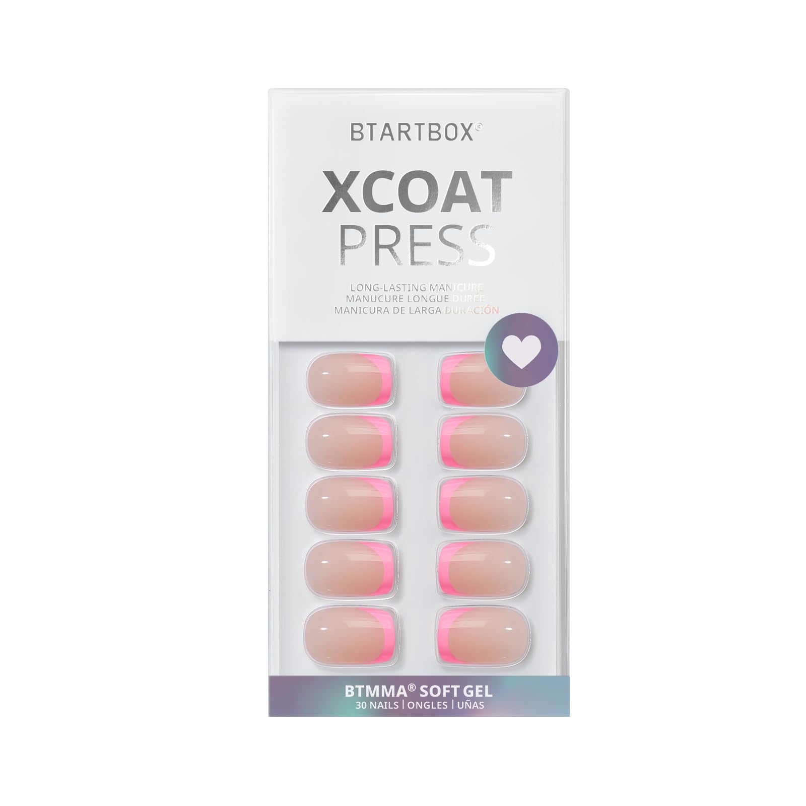 BTArtbox Dolce Pink nails ready for quick, stylish manicures.