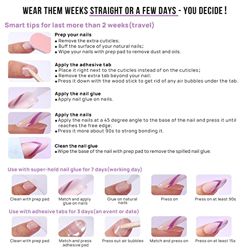 BTArtbox press-on nails are easy to remove and switch designs for events.