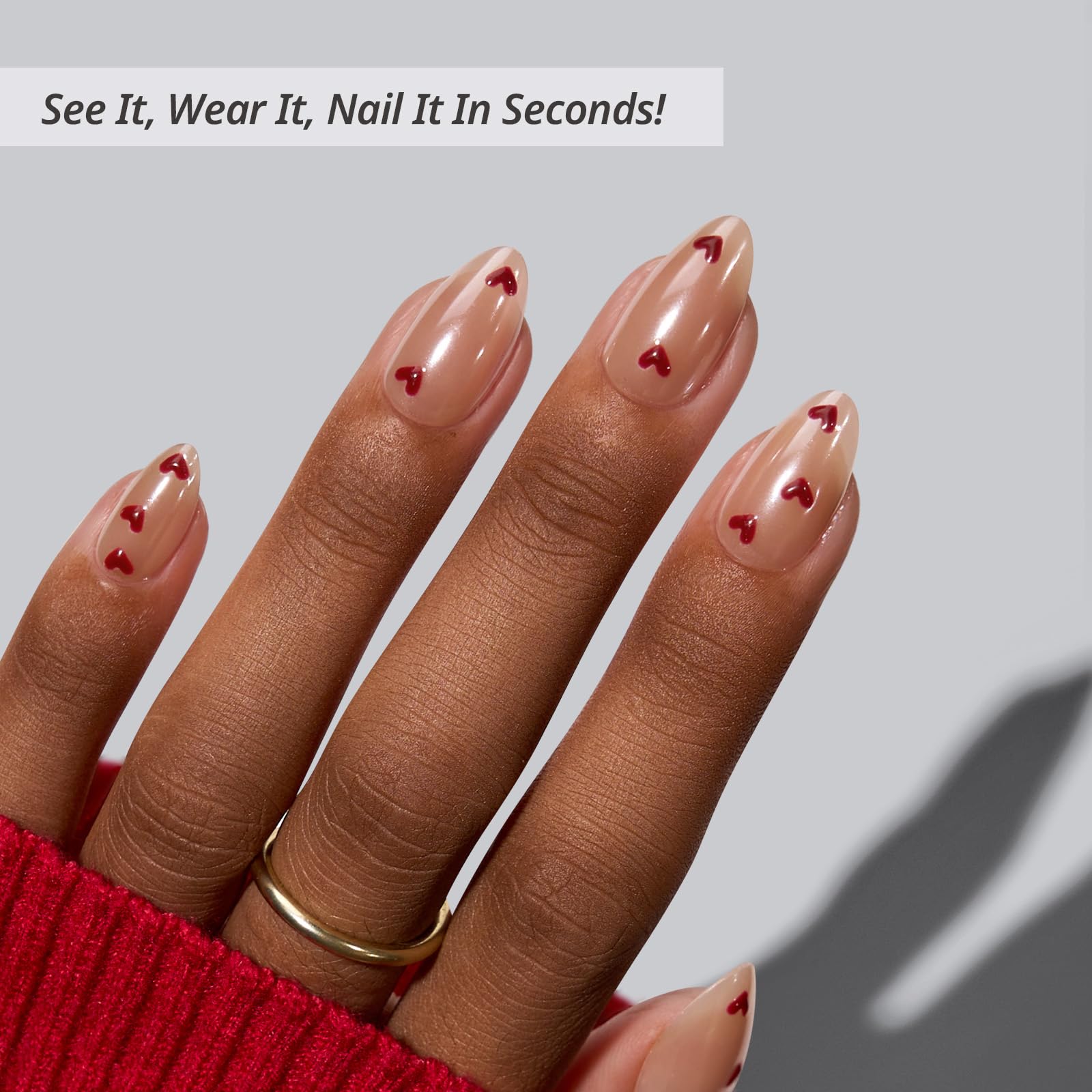 BTArtbox Feel My Love nails home application for quick, salon-free manicure.
