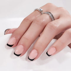 BTArtbox french tip nails pattern detail for elegant manicure