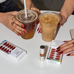 BTArtbox Gel glue under UV/LED for strong, lasting adhesion.