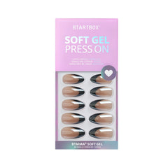 BTArtbox Glue-On Nails Kit includes glue and tabs for secure at-home manicures.