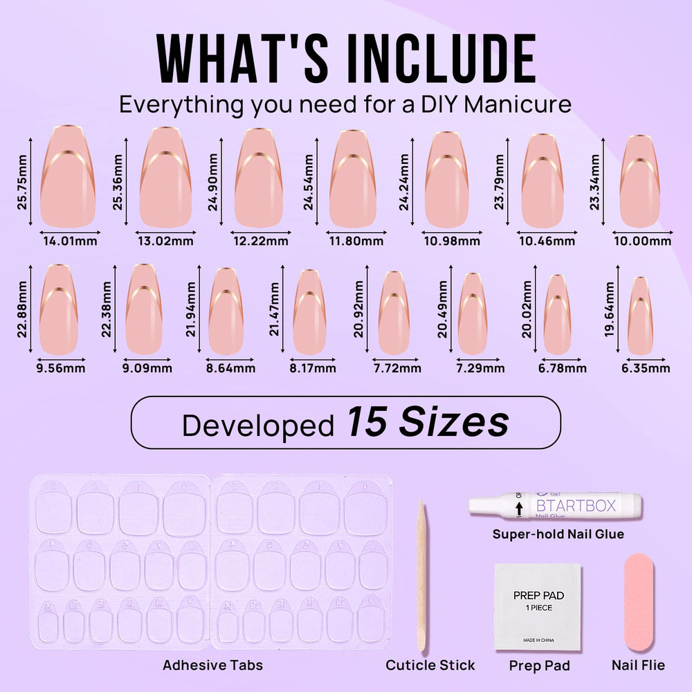 BTArtbox included file and cuticle stick for precise shaping