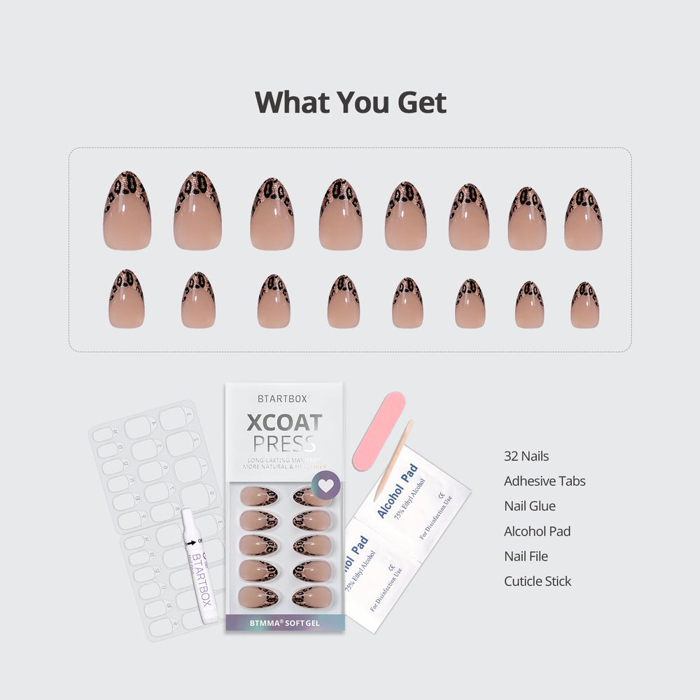 BTArtbox included tools and guide for at-home manicure setup.