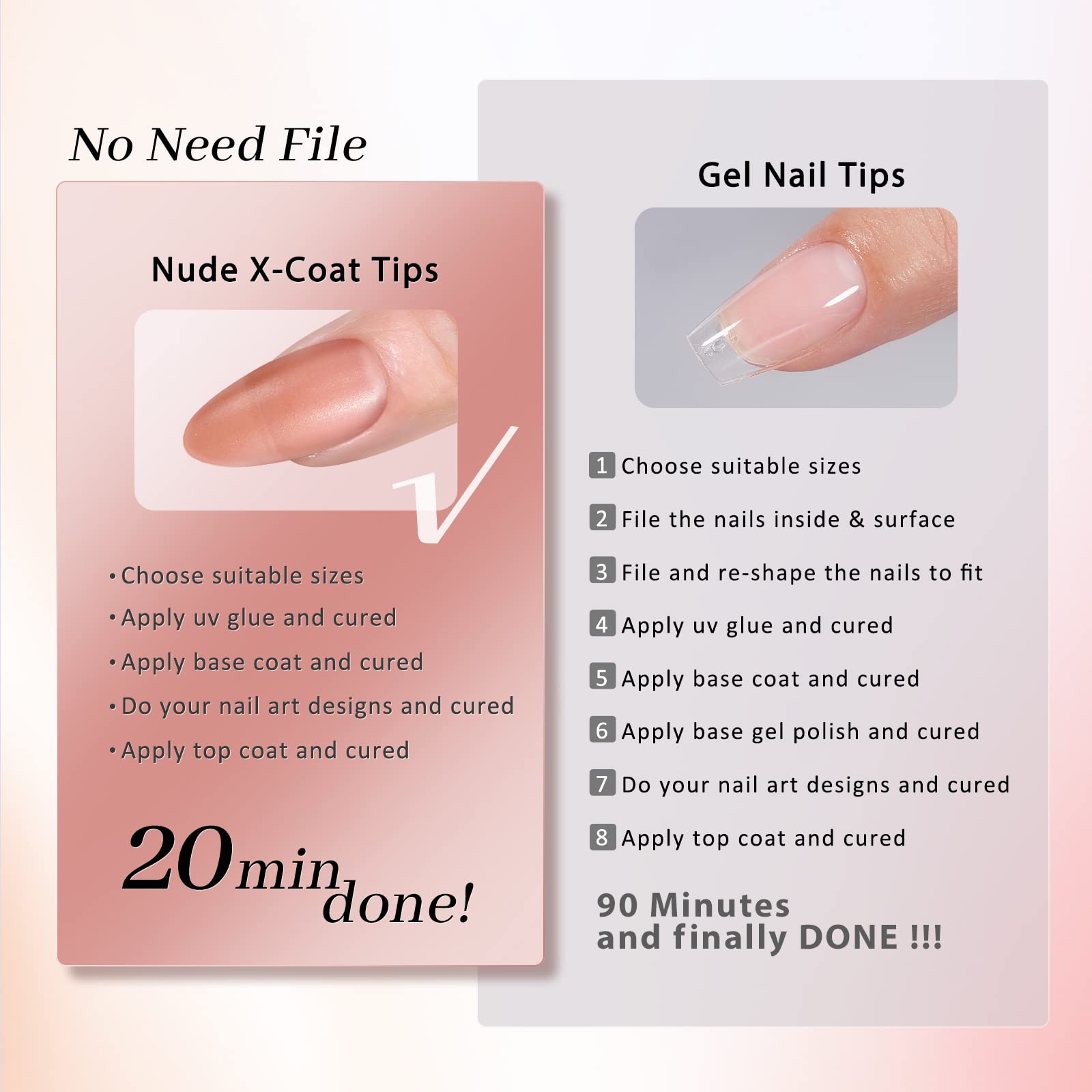 BTArtbox nail file helps sculpt and smooth edges for a precise fit.