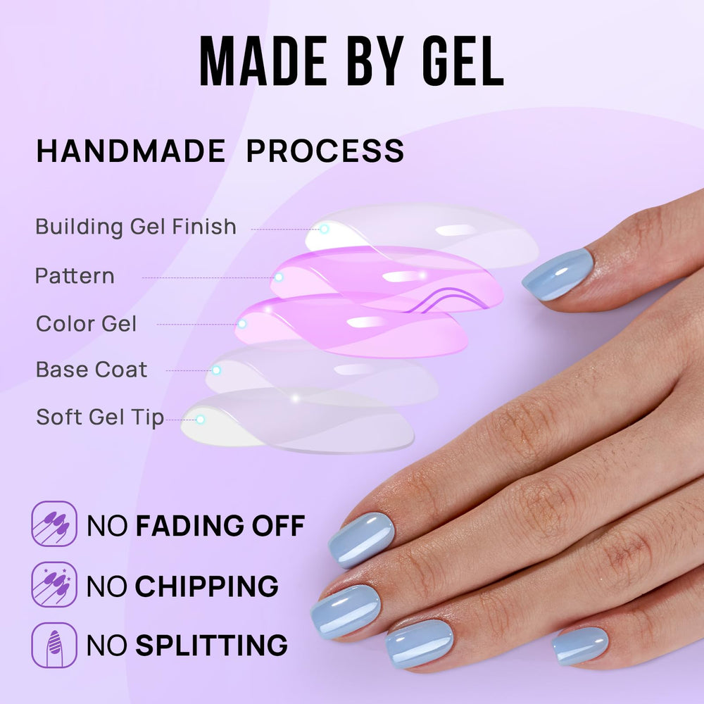 BTArtbox nail glue and adhesive tabs included for versatile wear.