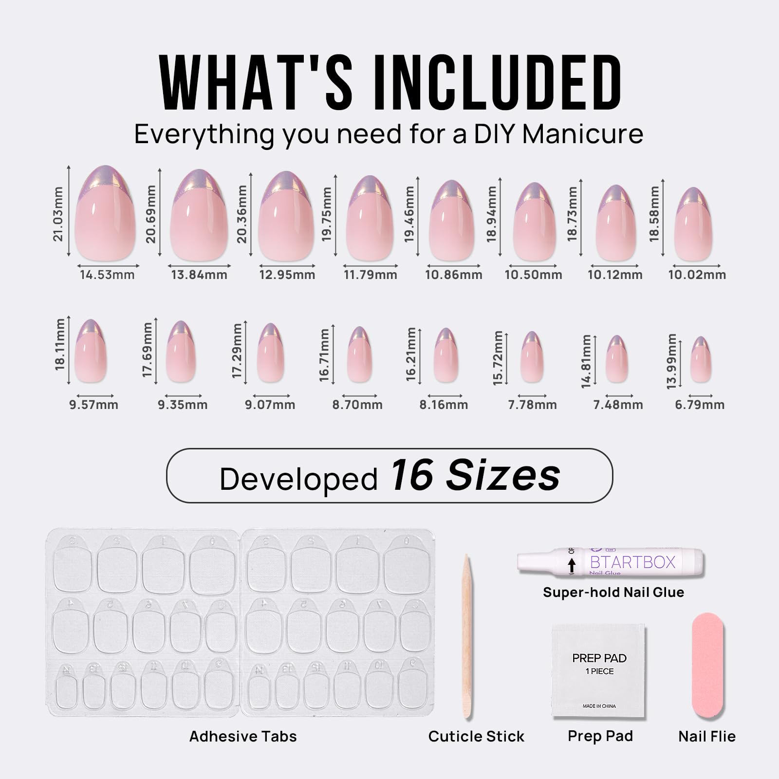 BTArtbox Glue and adhesive tabs included for versatile wear