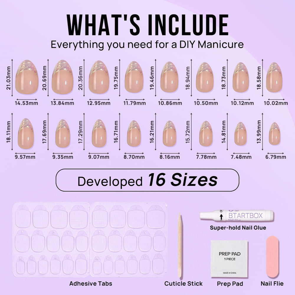 BTArtbox nail glue and adhesive tabs offer flexible wear options.