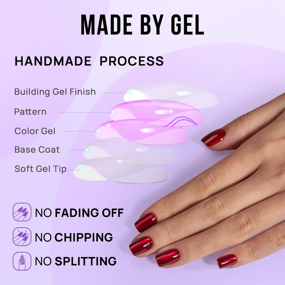 BTArtbox nail glue and adhesive tabs included for secure application.