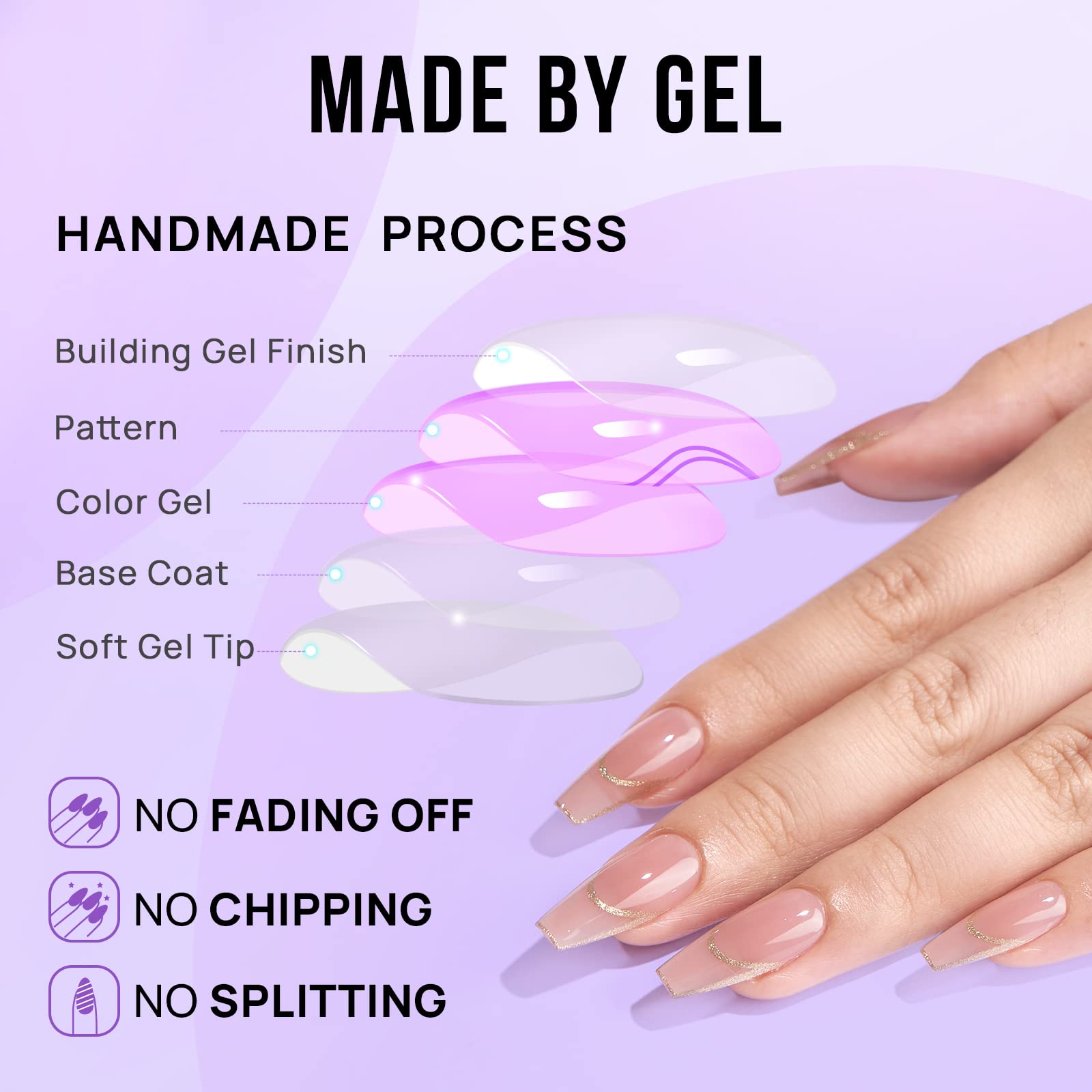 BTArtbox nail glue and tabs kit shows complete DIY nail setup