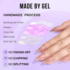 BTArtbox nail glue and tabs kit shows complete DIY nail setup
