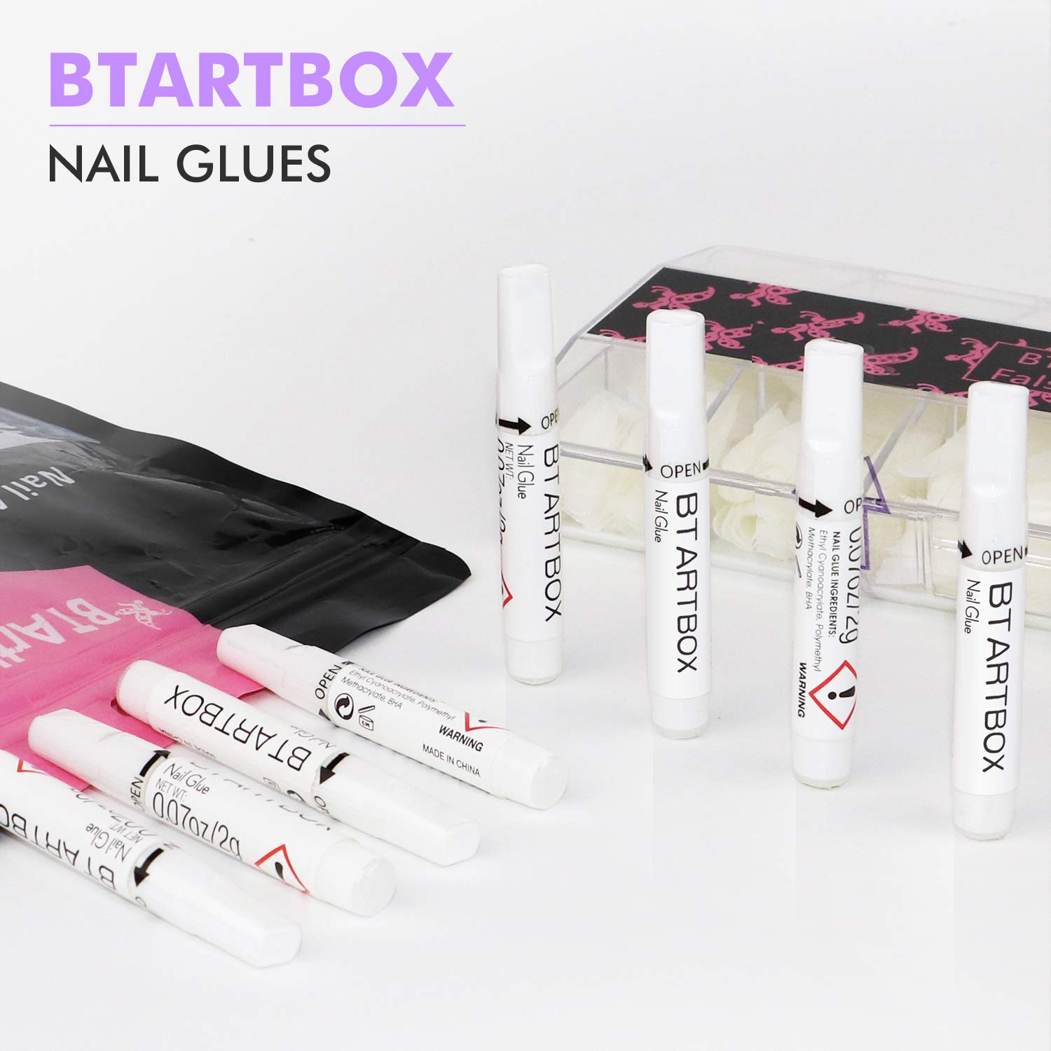 BTArtbox long-lasting hold keeps nails secure through daily activities.