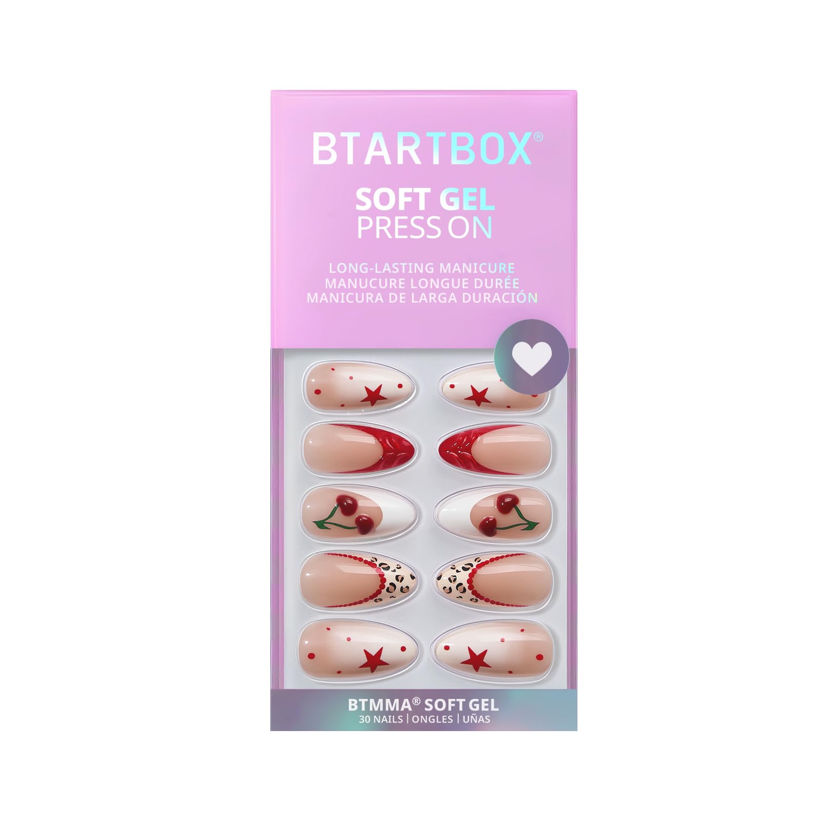 BTArtbox almond step-by-step guide for at-home manicures.