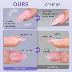 BTArtbox press-on nails ready to wear with no base gel required.
