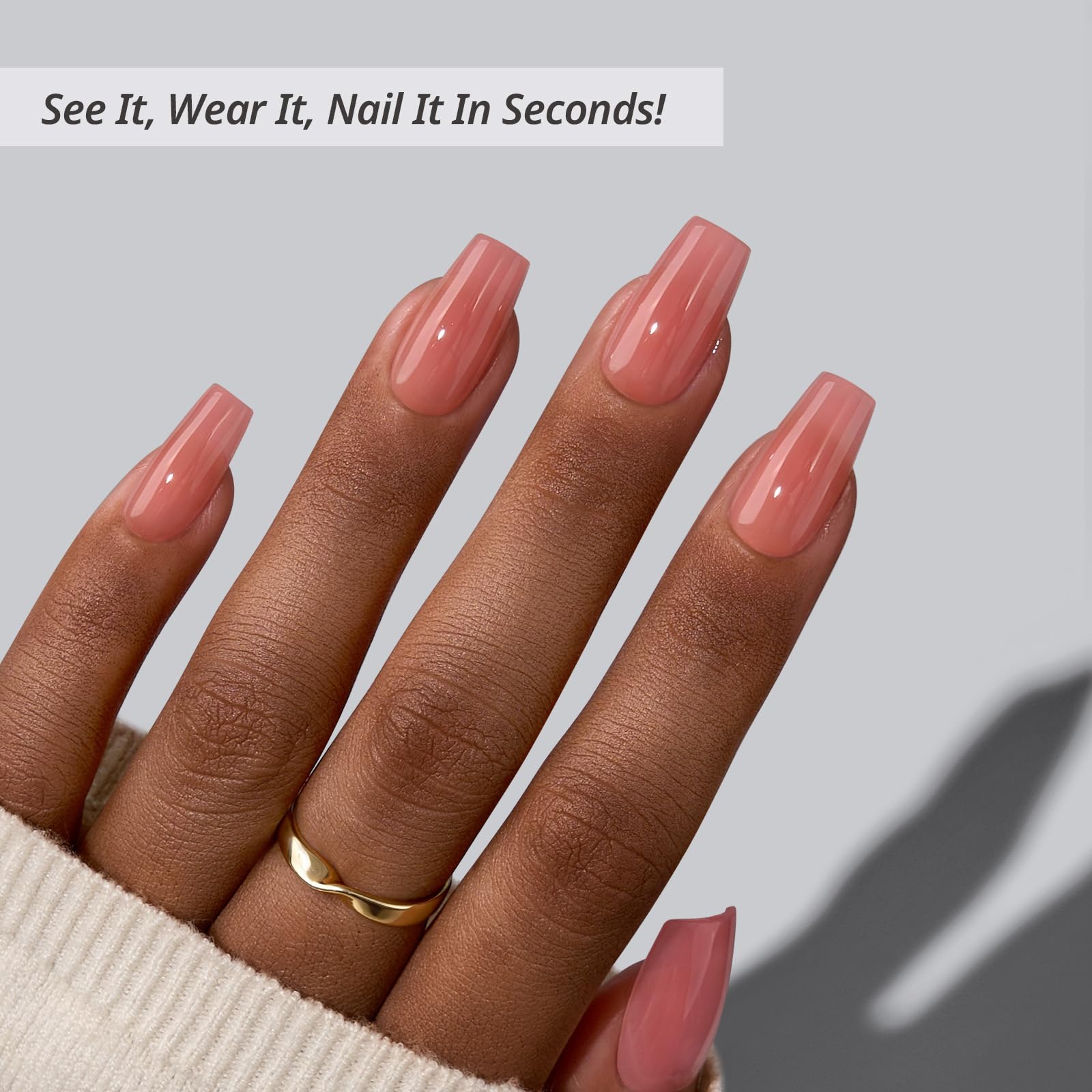 BTArtbox Press-On Nails Short Set for quick, chic glam.