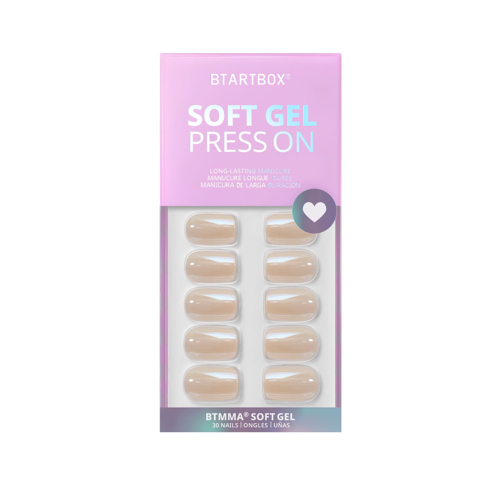 BTArtbox brown-chrome nails with soft gel finish for comfortable all-day wear.