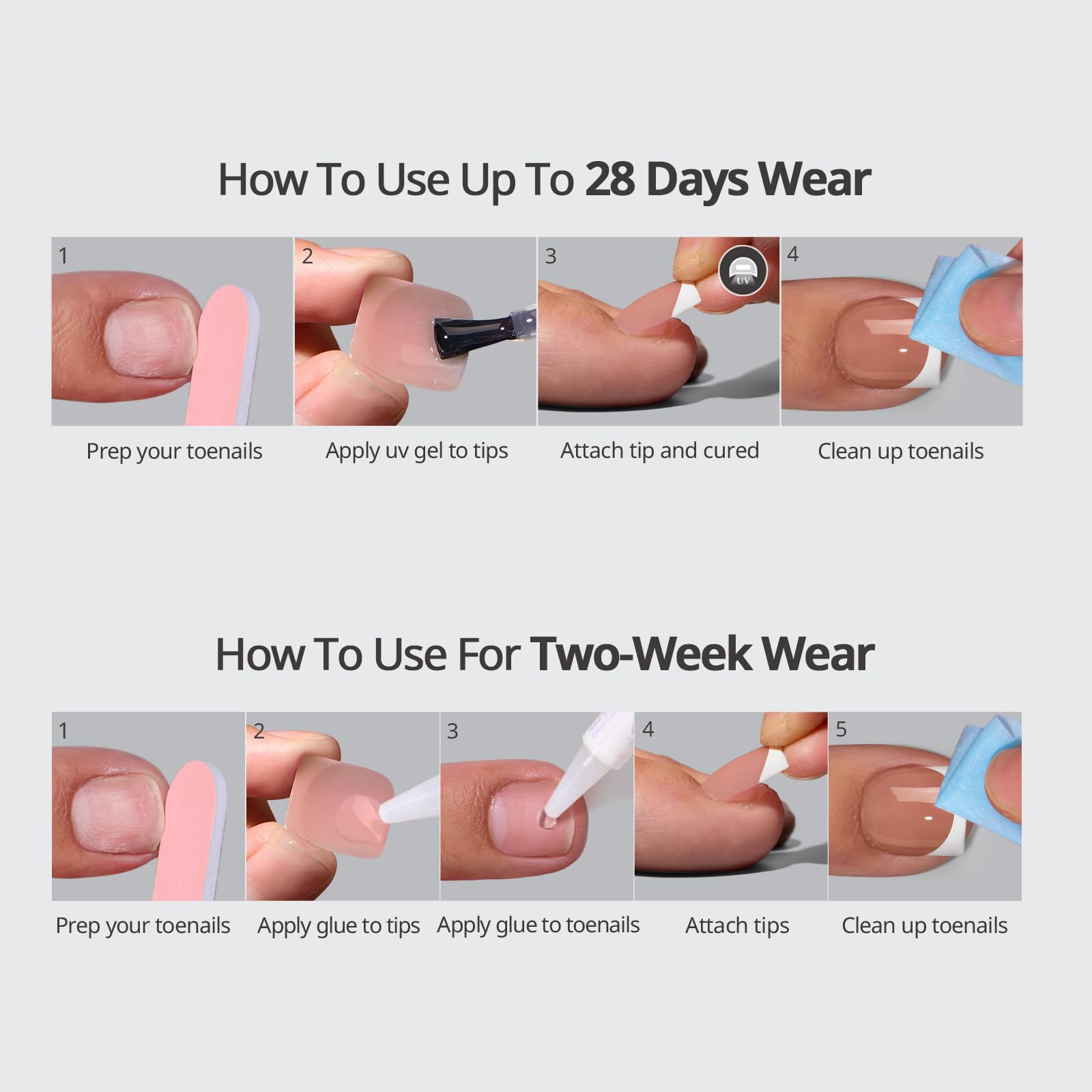BTArtbox at-home pedicure solution for quick, stylish toe nail changes.